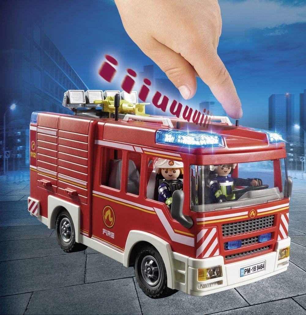 Playmobil Camión De Bomberos Luces Y Sonido 9464-6