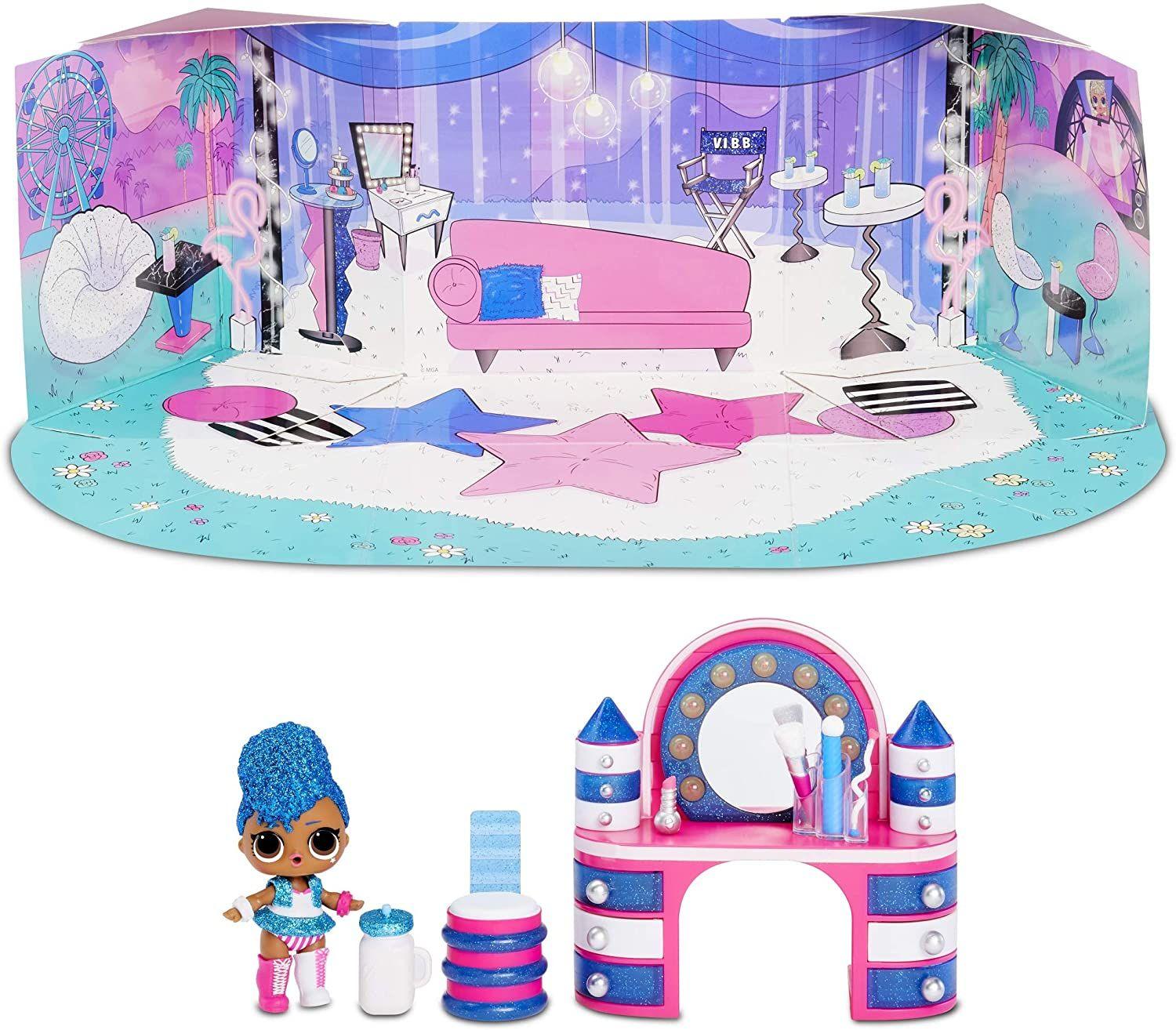 Lol Surprise Muebles Backstage Con Muñeca Y 10 Sorpresas-0