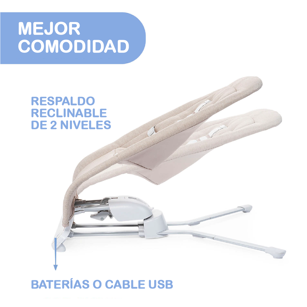 Silla Mecedora Electrónica Rhythm N Sound de Chicco Sand-2