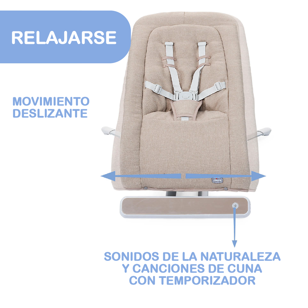 Silla Mecedora Electrónica Rhythm N Sound de Chicco Sand-3