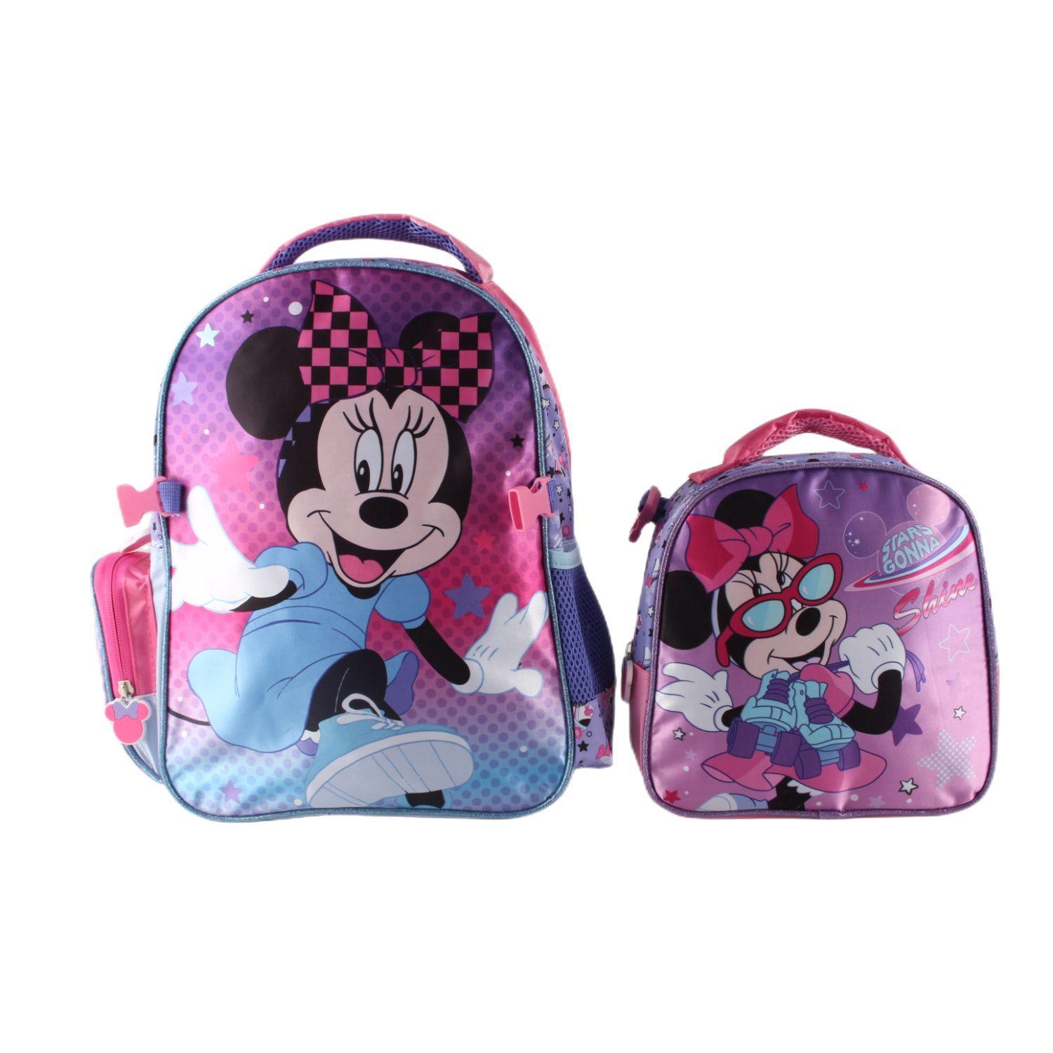 Set Mochila de Satin con Lonchera Minnie 14"-0