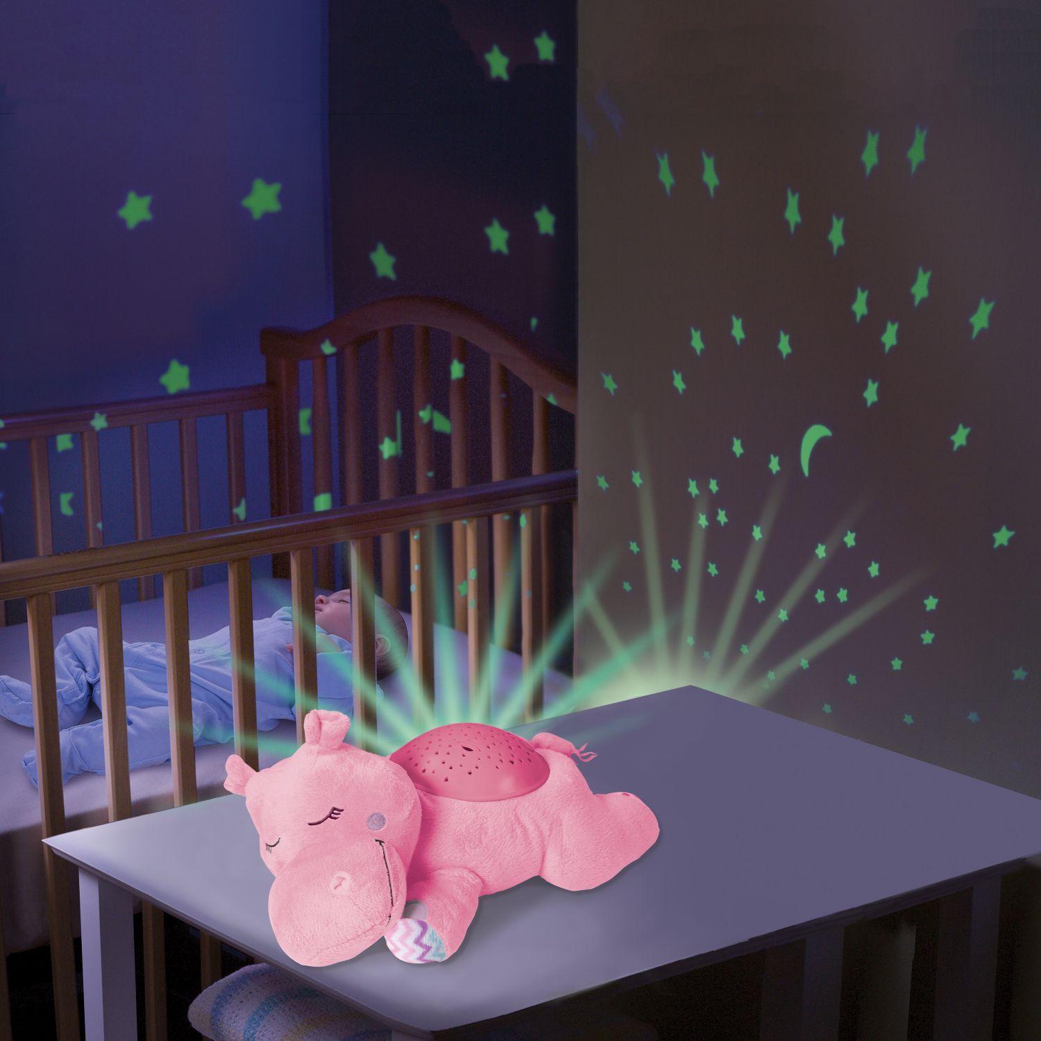 Proyector Nocturno + Ruido Blanco Hippo Pink Summer-2