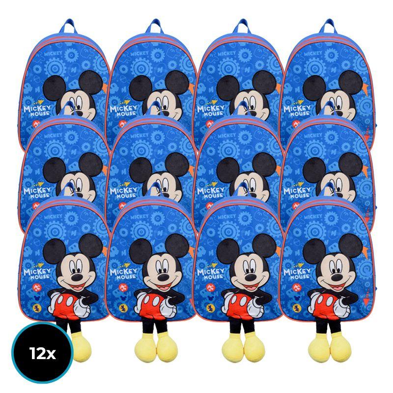 Superpack Mochila C/Patitas Mickey X 12-0