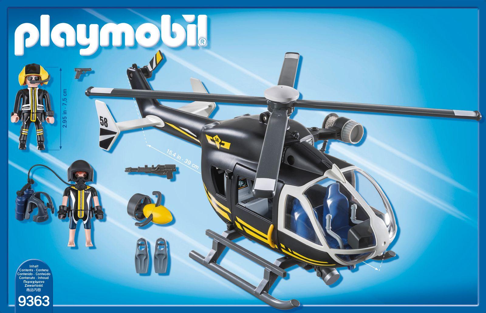 Playmobil Helicoptero De Las Fuerzas Especiales 9363-2