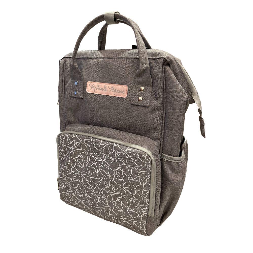 Pañalera Juvenil Gris Con Mudador Minnie-2