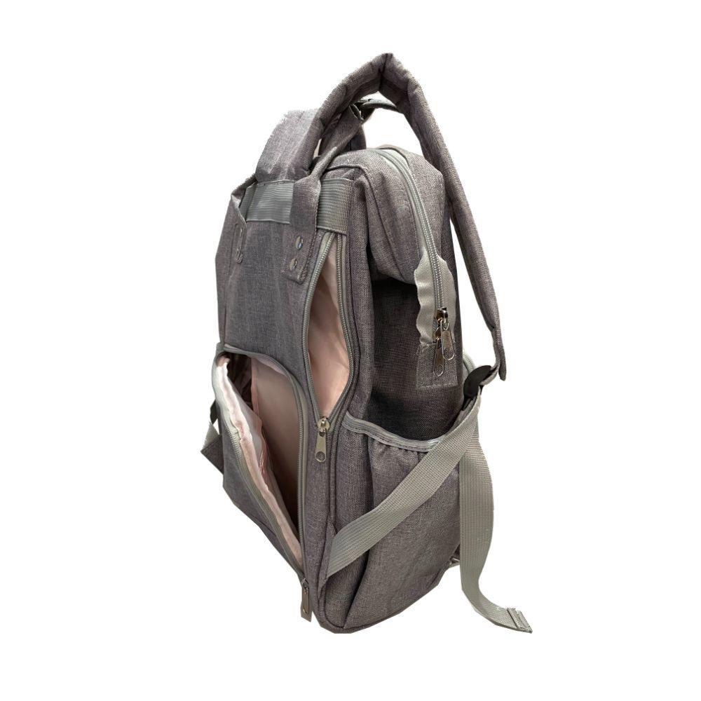 Pañalera Juvenil Gris Con Mudador Minnie-3