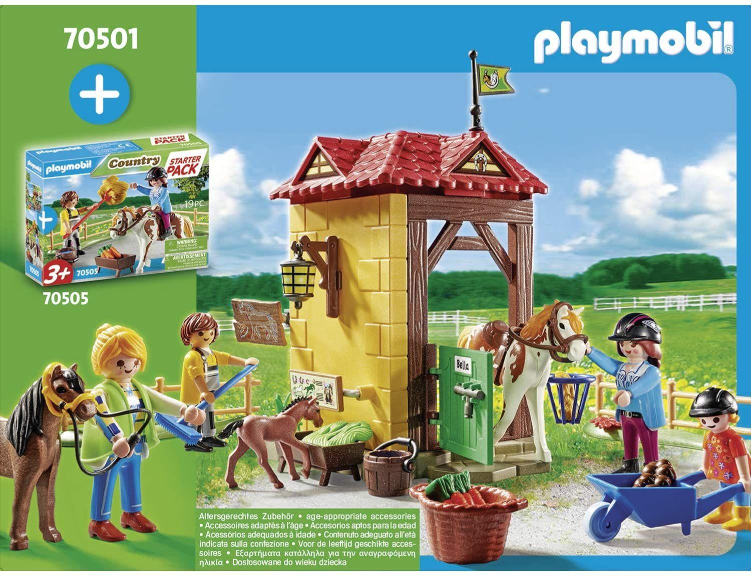 Playmobil Starter Pack Granja De Caballos 70501-3