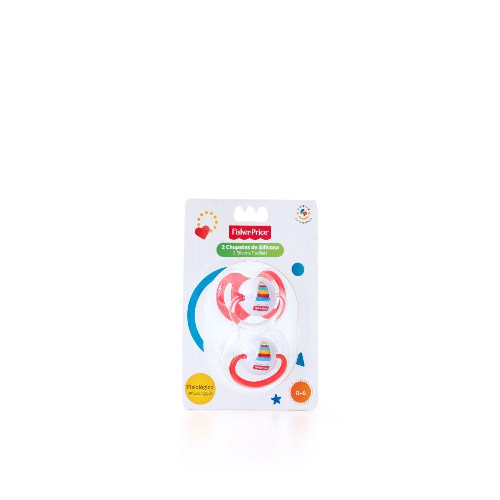 Pack de 2 Chupetes de Entretención Fisher Price 0 a 6 M-0