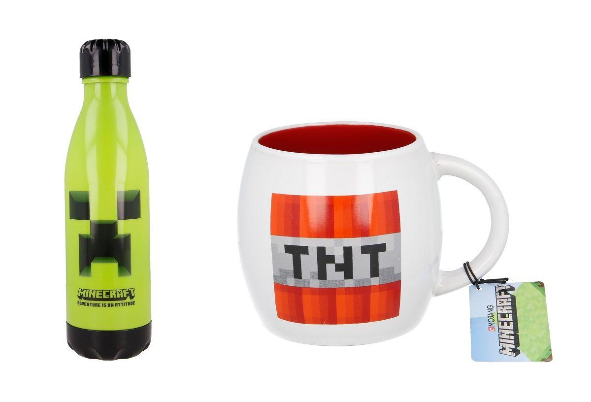 Pack Botella 660 Ml, Tazon 380 Ml Minecraft-0
