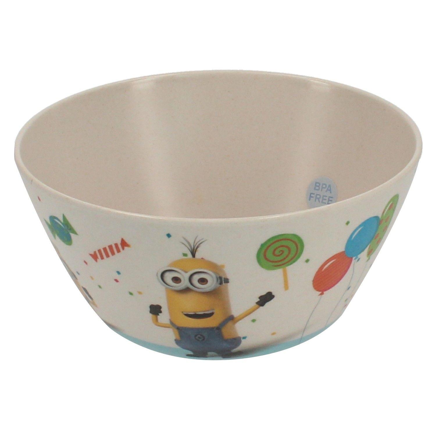Vaso Infantil + Botella Con Bombilla + Bowl+ Plato Minions-4