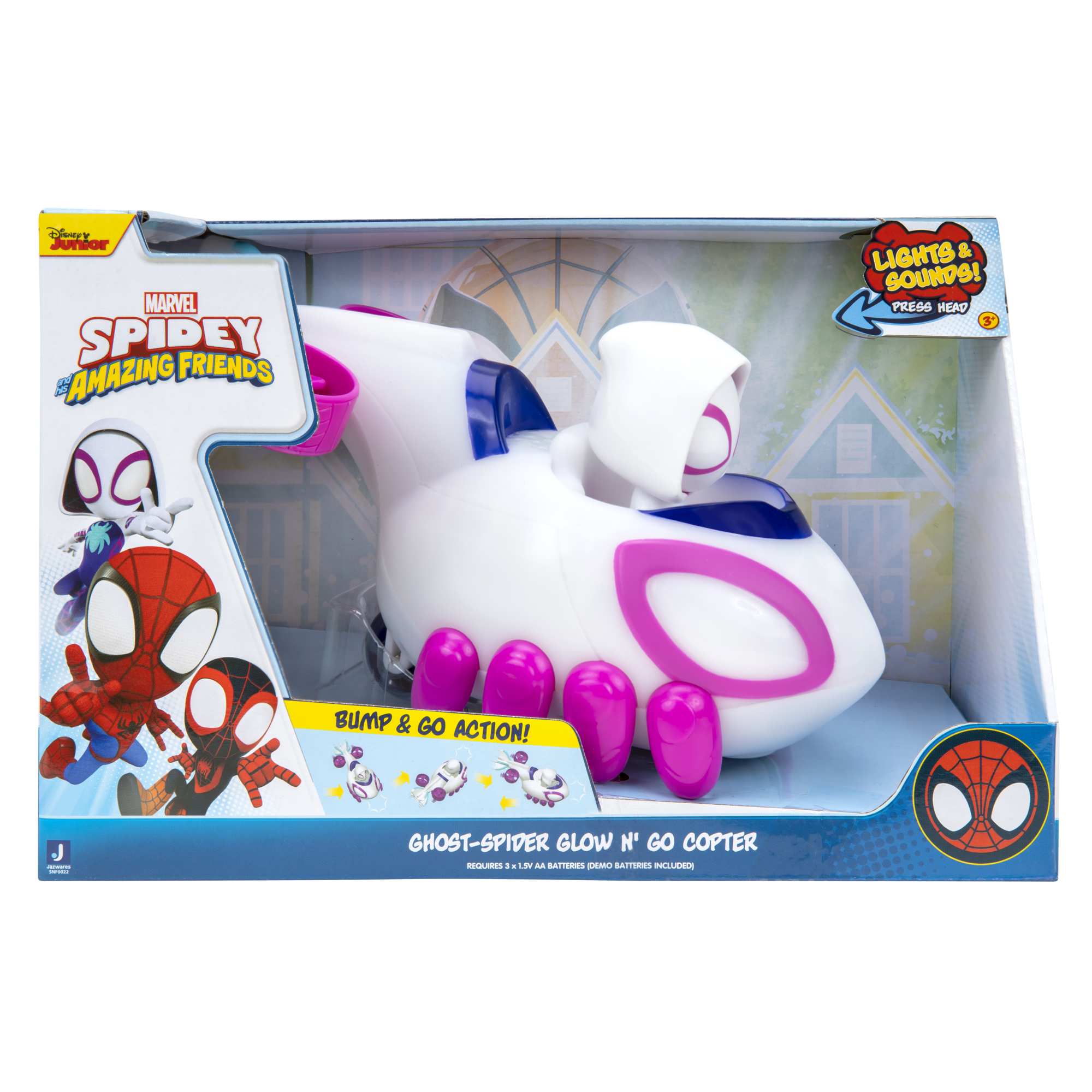Marvel Spidey - Figura De Ghost-Spider Y Helicóptero-0