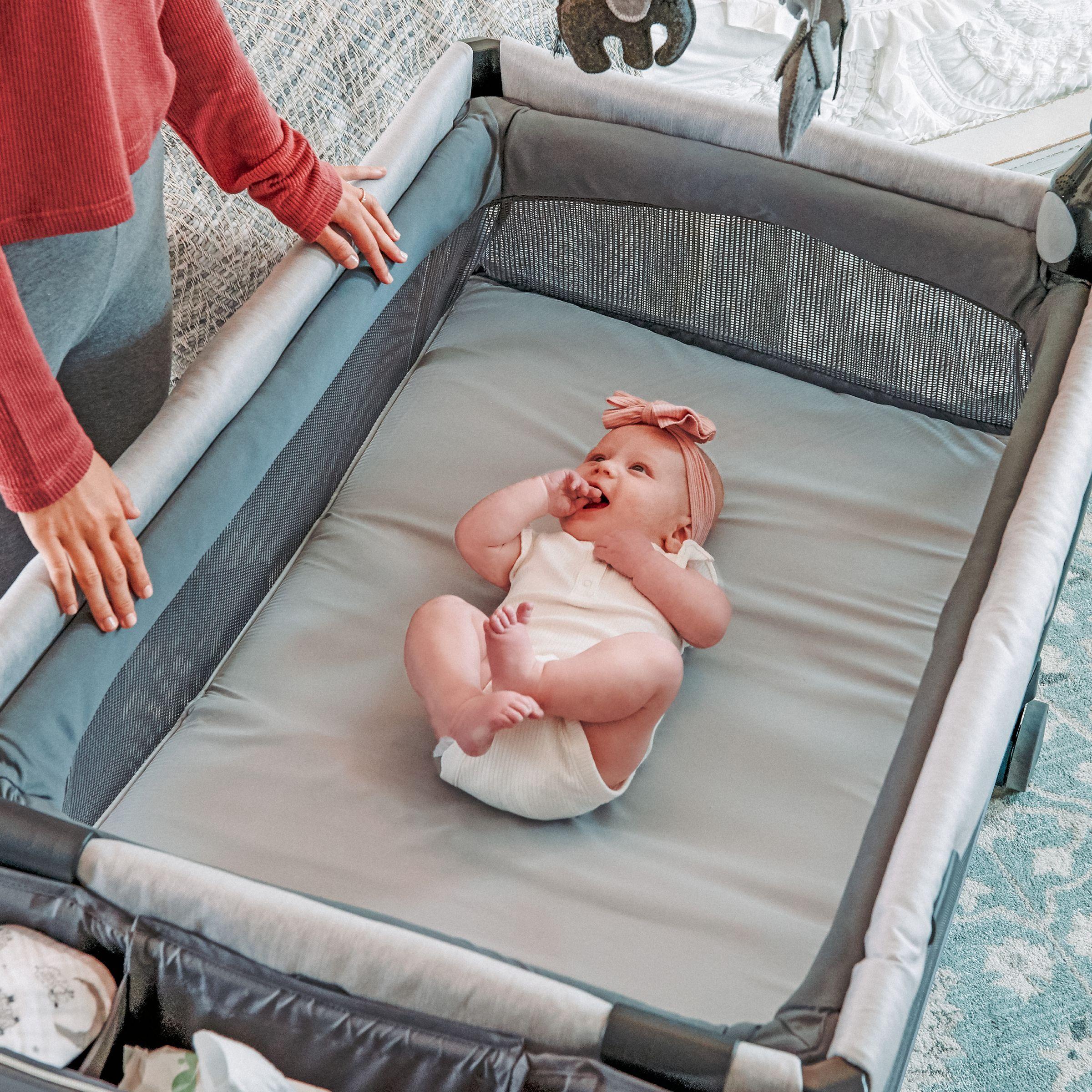 Cuna Corral Lullaby Zip de Chicco Driftwood-2