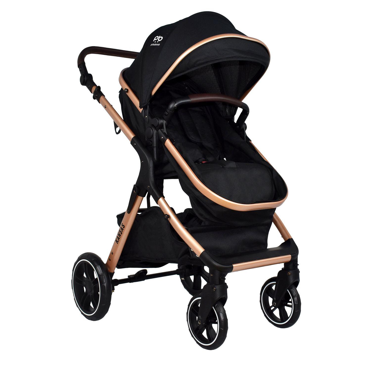 Coche Pikaboo Travel System Kansas Negro-1