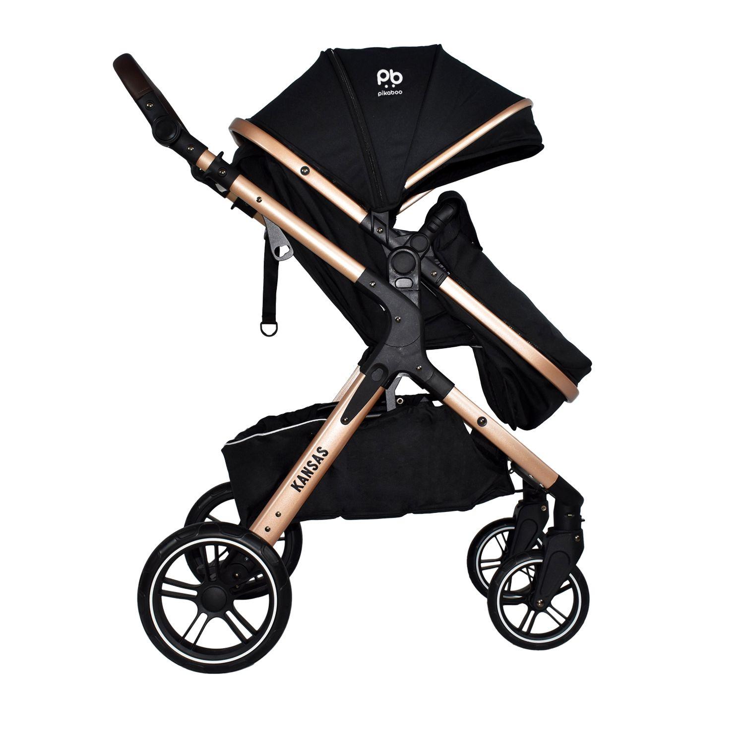 Coche Pikaboo Travel System Kansas Negro-4