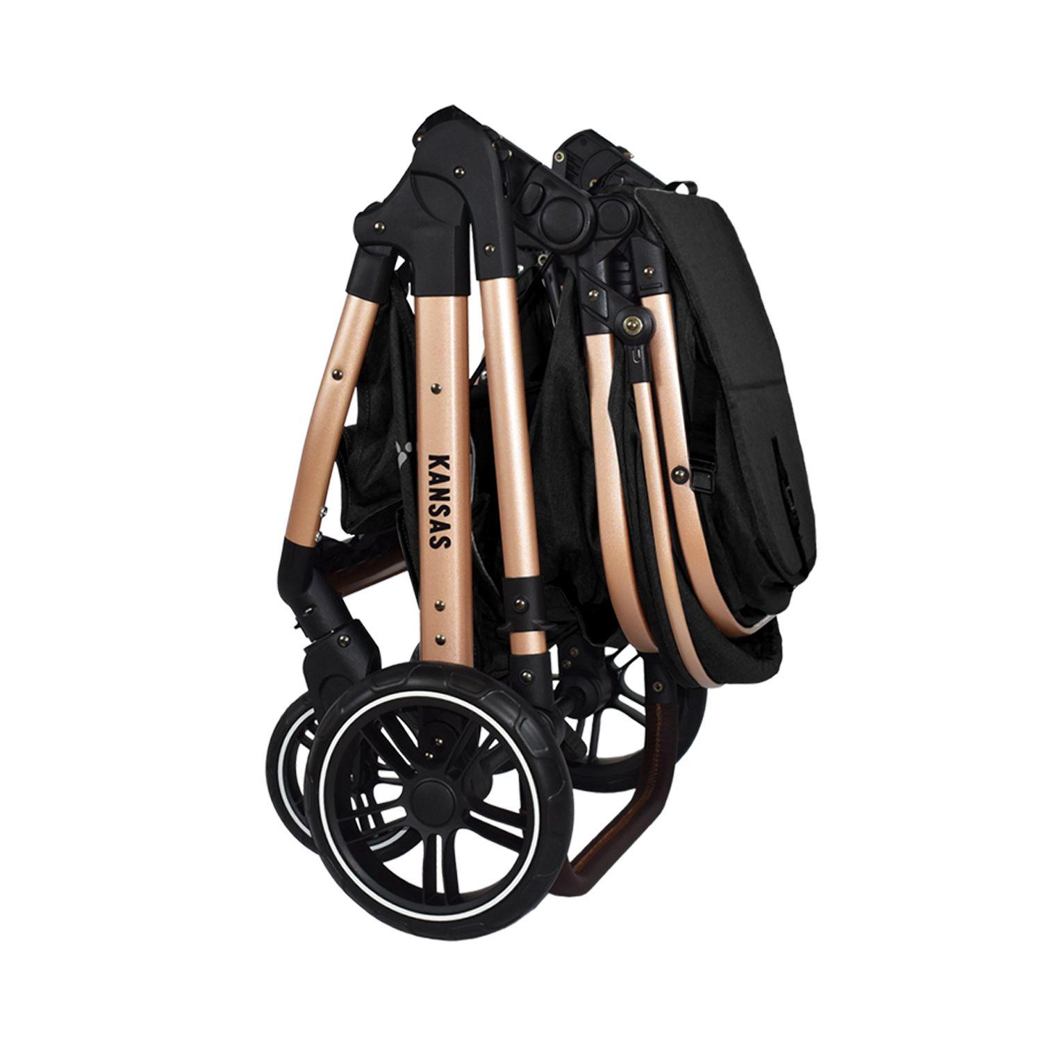Coche Pikaboo Travel System Kansas Negro-5