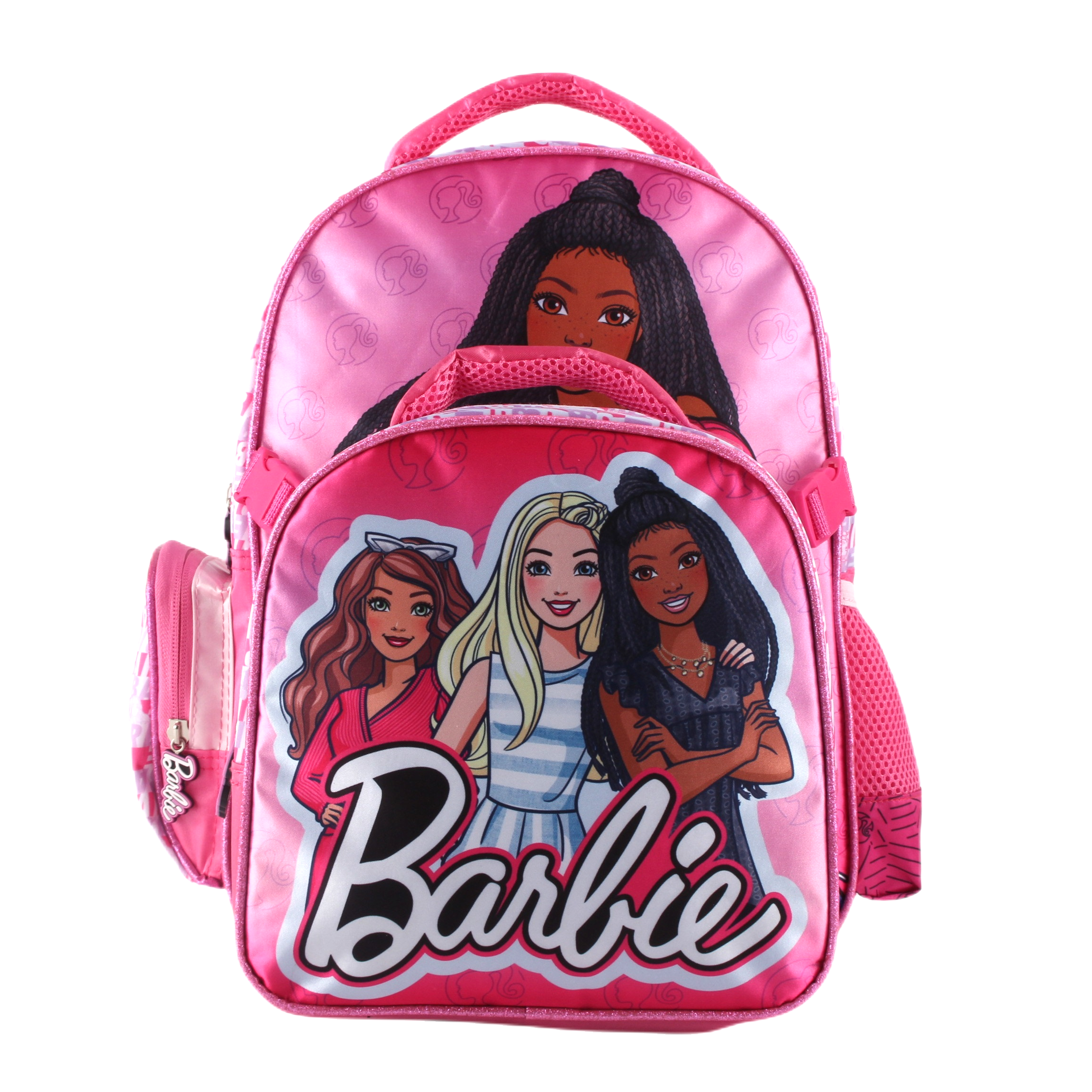 Set Satin Mochila Con Lonchera Barbie 14"-1