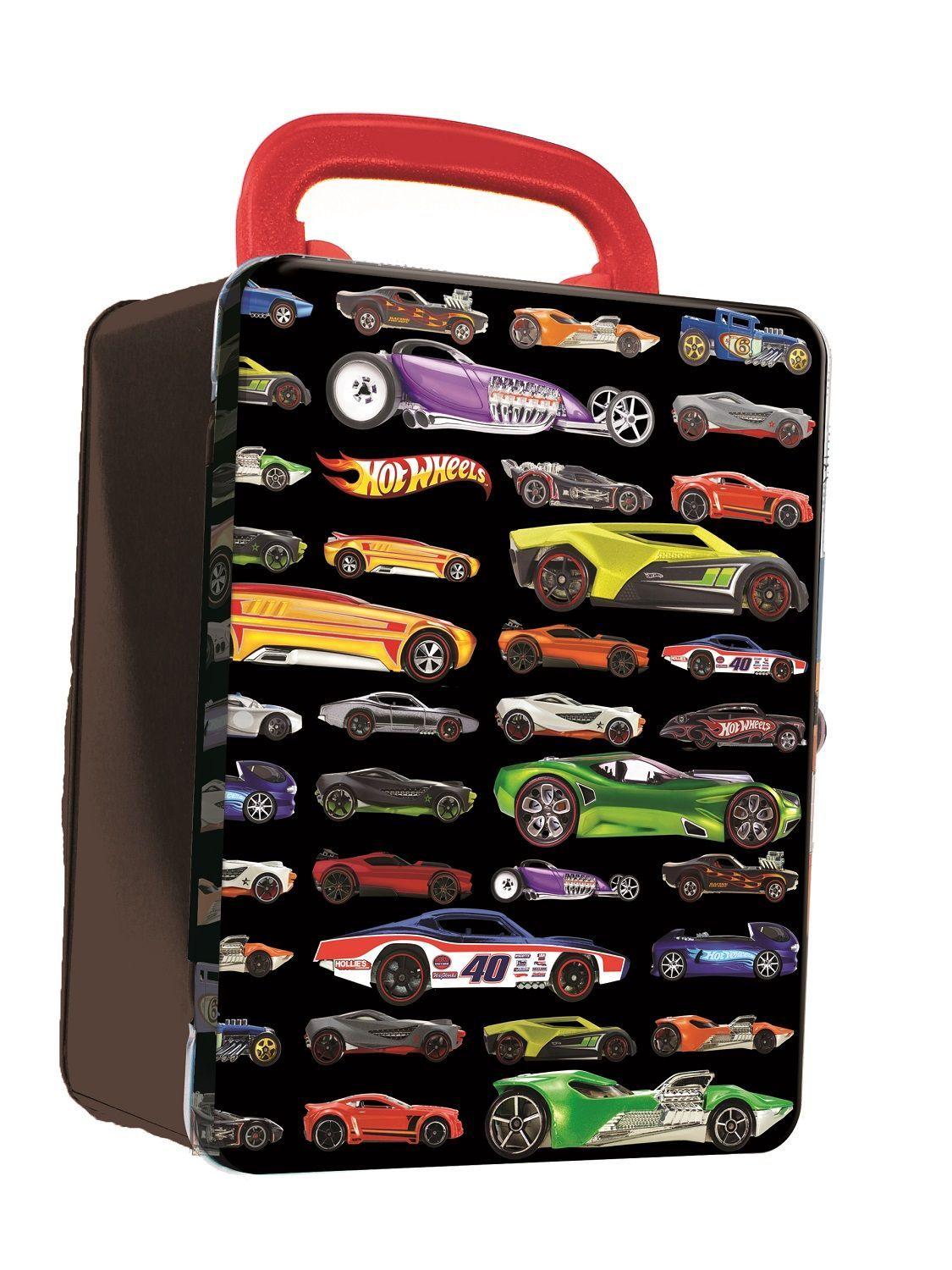 Caja Metalica Porta 18 Autitos Hot Wheels Surtido-3