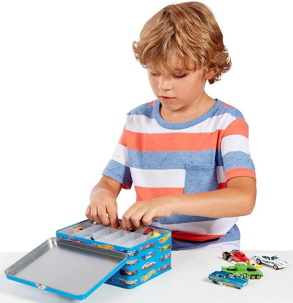 Caja Metalica Porta 18 Autitos Hot Wheels Surtido-7