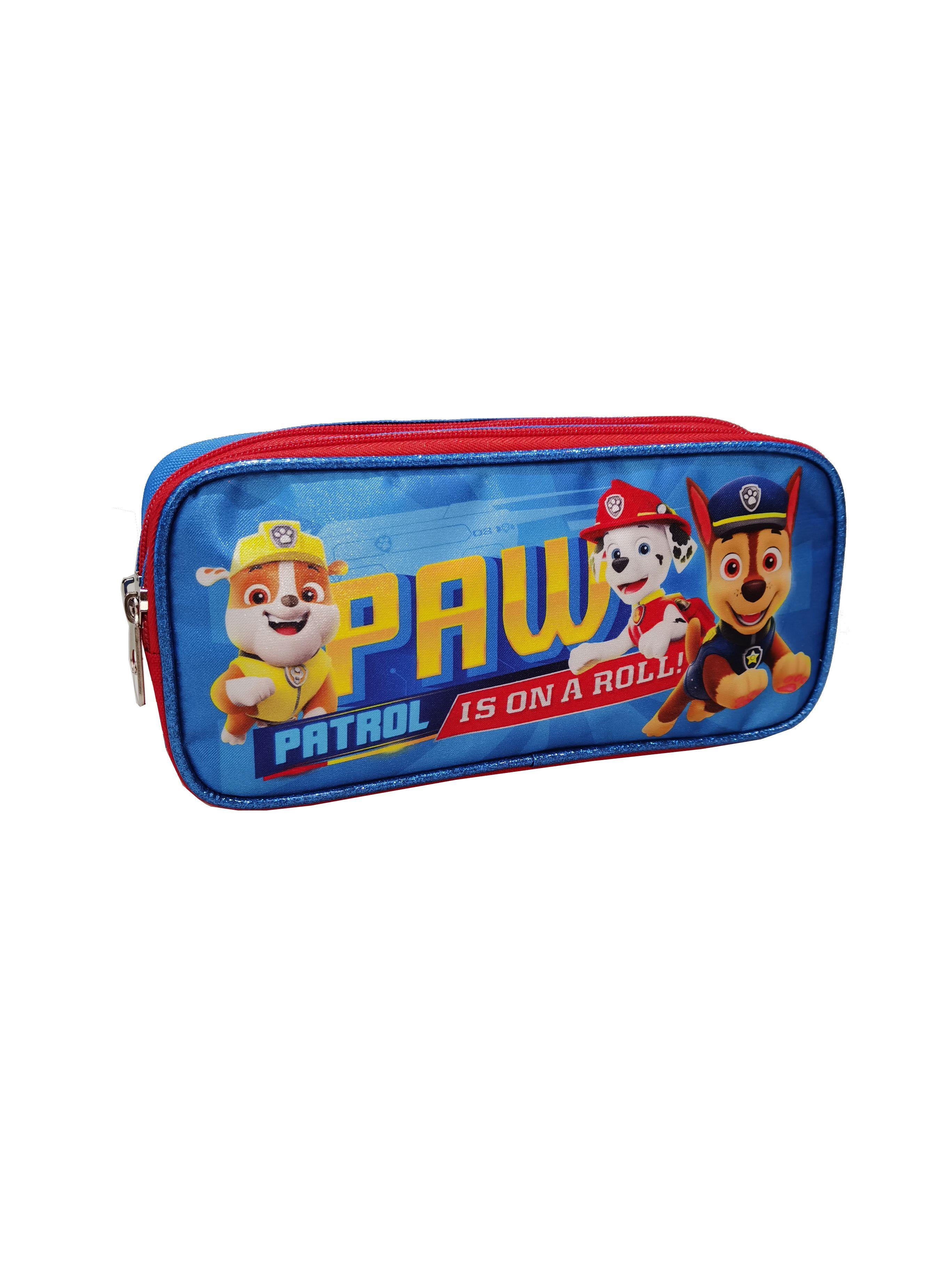 Estuche Doble Cierre Satin Paw Patrol Azul-0