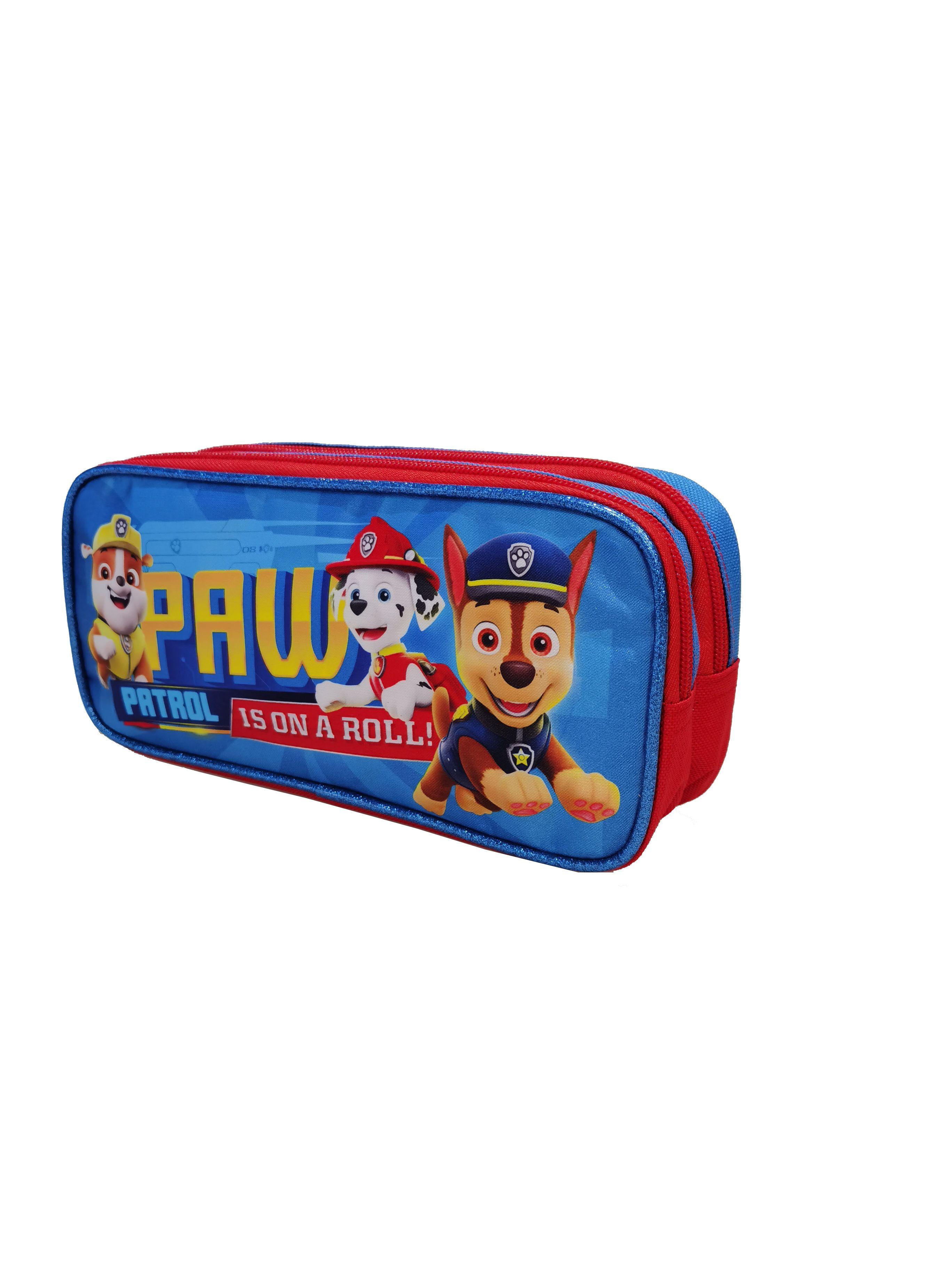 Estuche Doble Cierre Satin Paw Patrol Azul-1