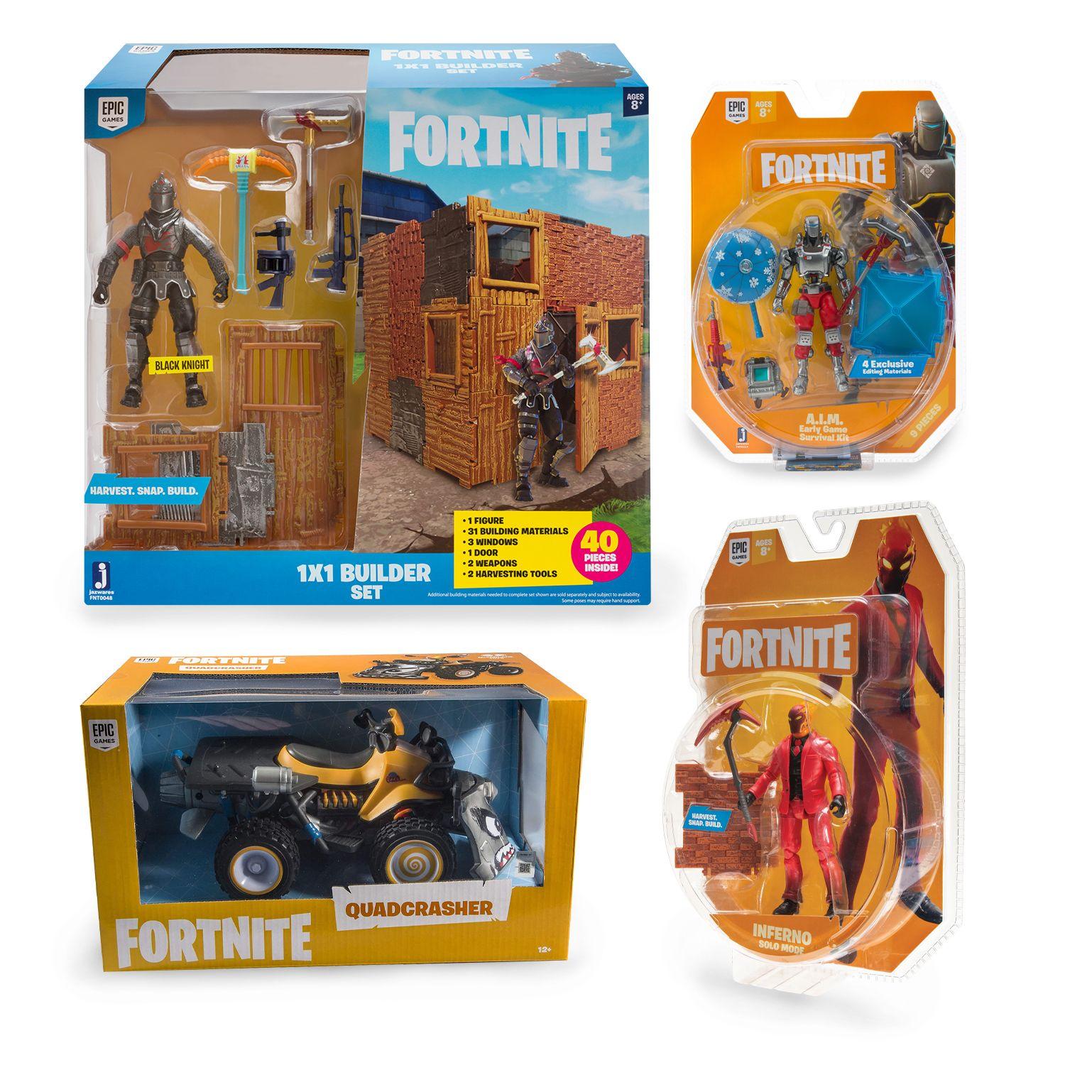 Pack Oferta Fortnite Figuras + Builder Set + Quadcrasher-0