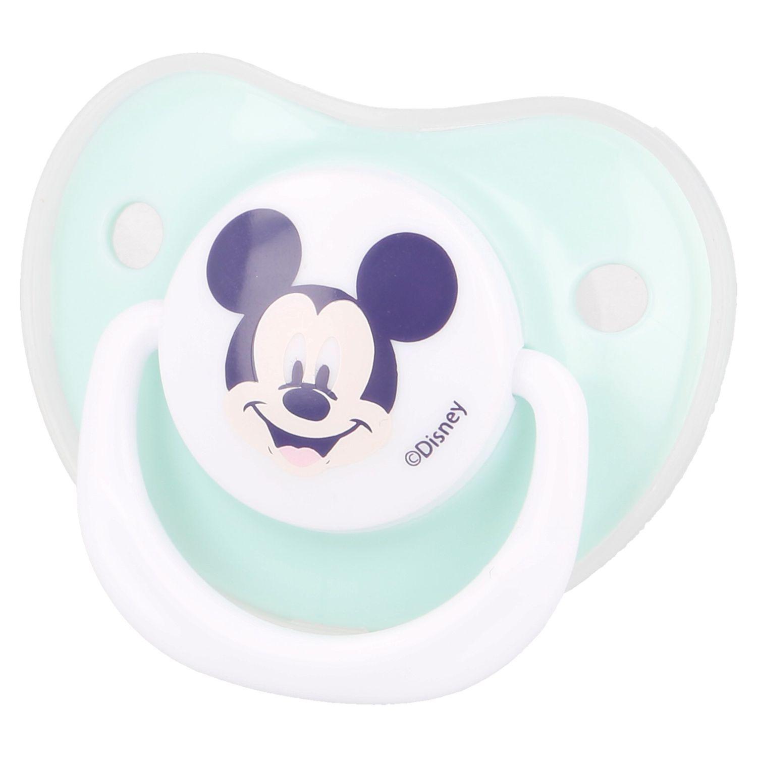 Set de 2 Chupetes con Protector Disney Baby Mickey 0-6 M -0