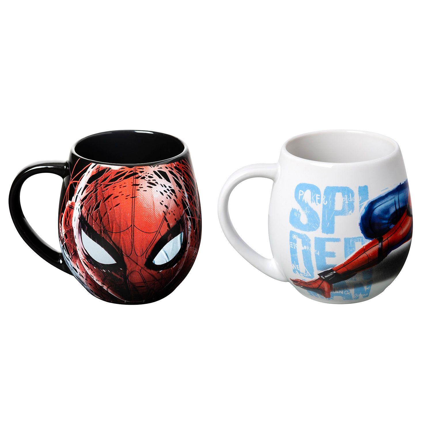 Pack De 2 Tazones Ceramica Spiderman 2 Diseños-0