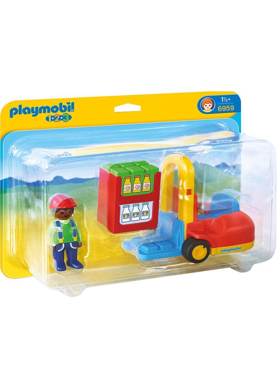 Playmobil 123 Montacarga Con Figura Y Accesorios 6959-0