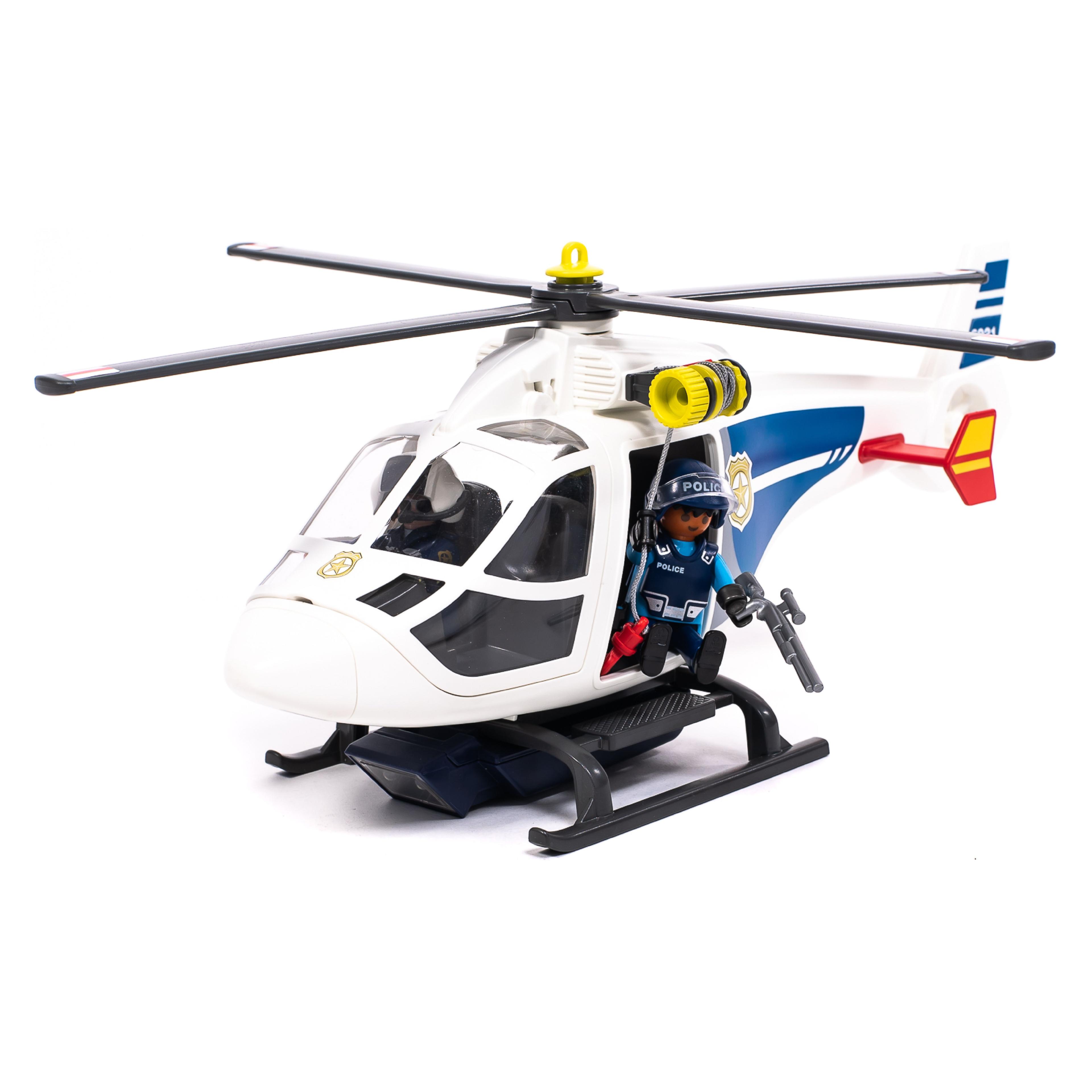Playmobil Helicoptero De Policia Con Luces Led 6921-3