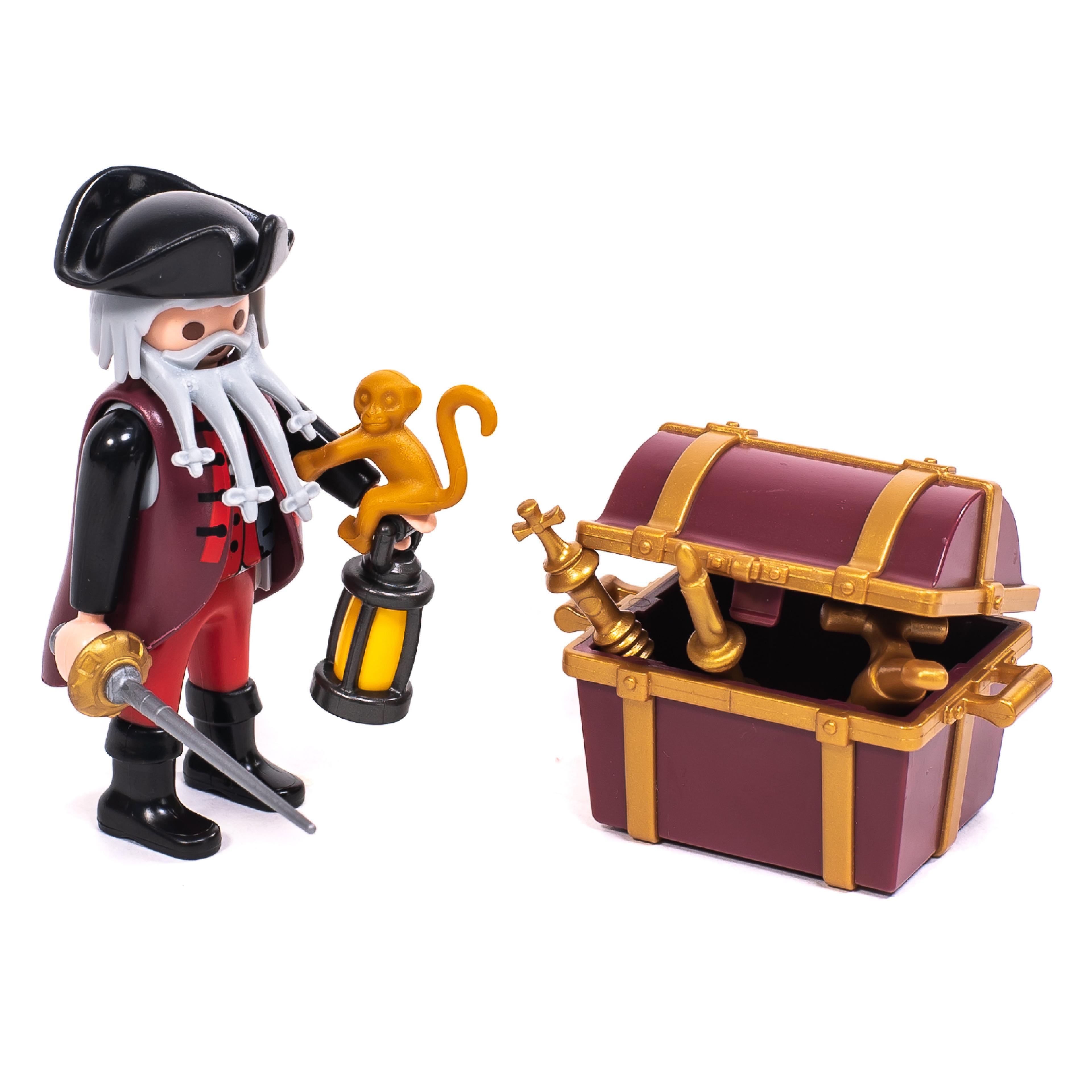 Playmobil Pirata Con Cofre Del Tesoro 4783-2