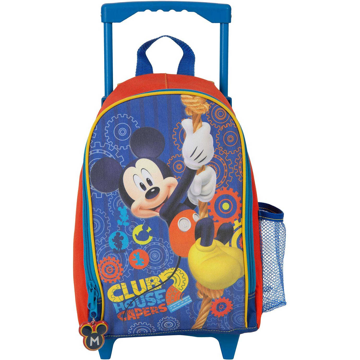 Mochila Economica C/Ruedas Mickey Azul-0