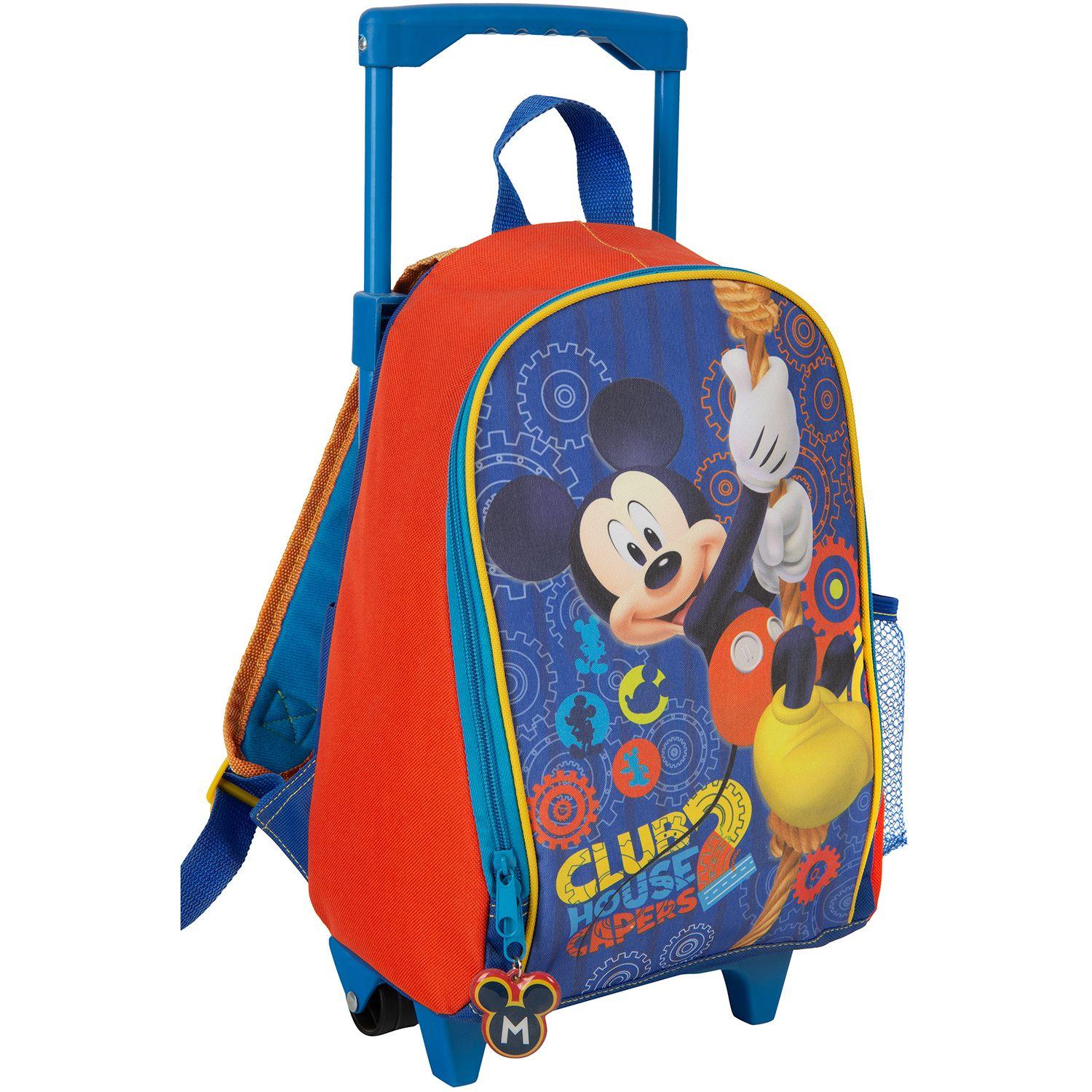 Mochila Economica C/Ruedas Mickey Azul-1