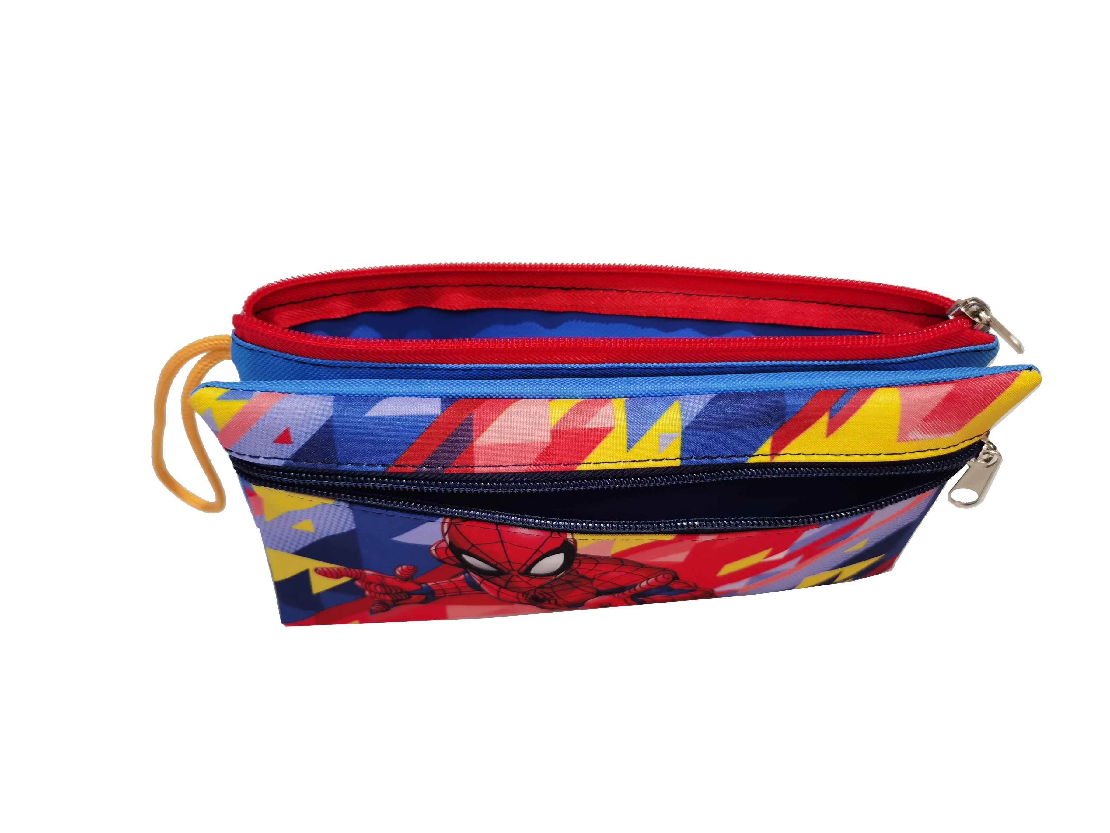 Estuche Doble Cierre Spiderman 2 Dis.-5