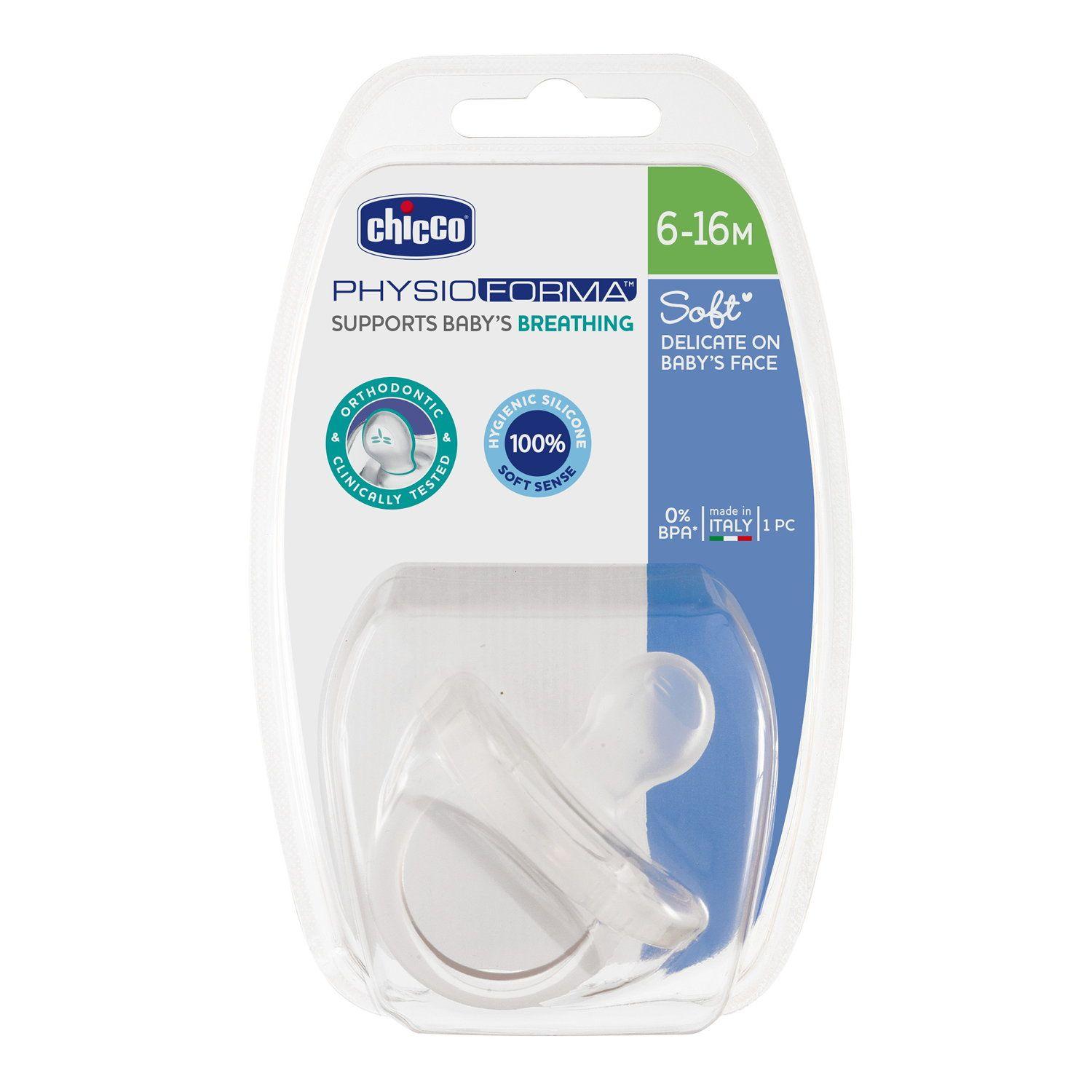 Chupete de Entretención Physiosoft 6-16M Transparente Chicco-2