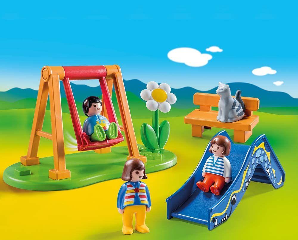Playmobil 1.2.3 Parque Infantil Juego Con Accesorios 70130-1