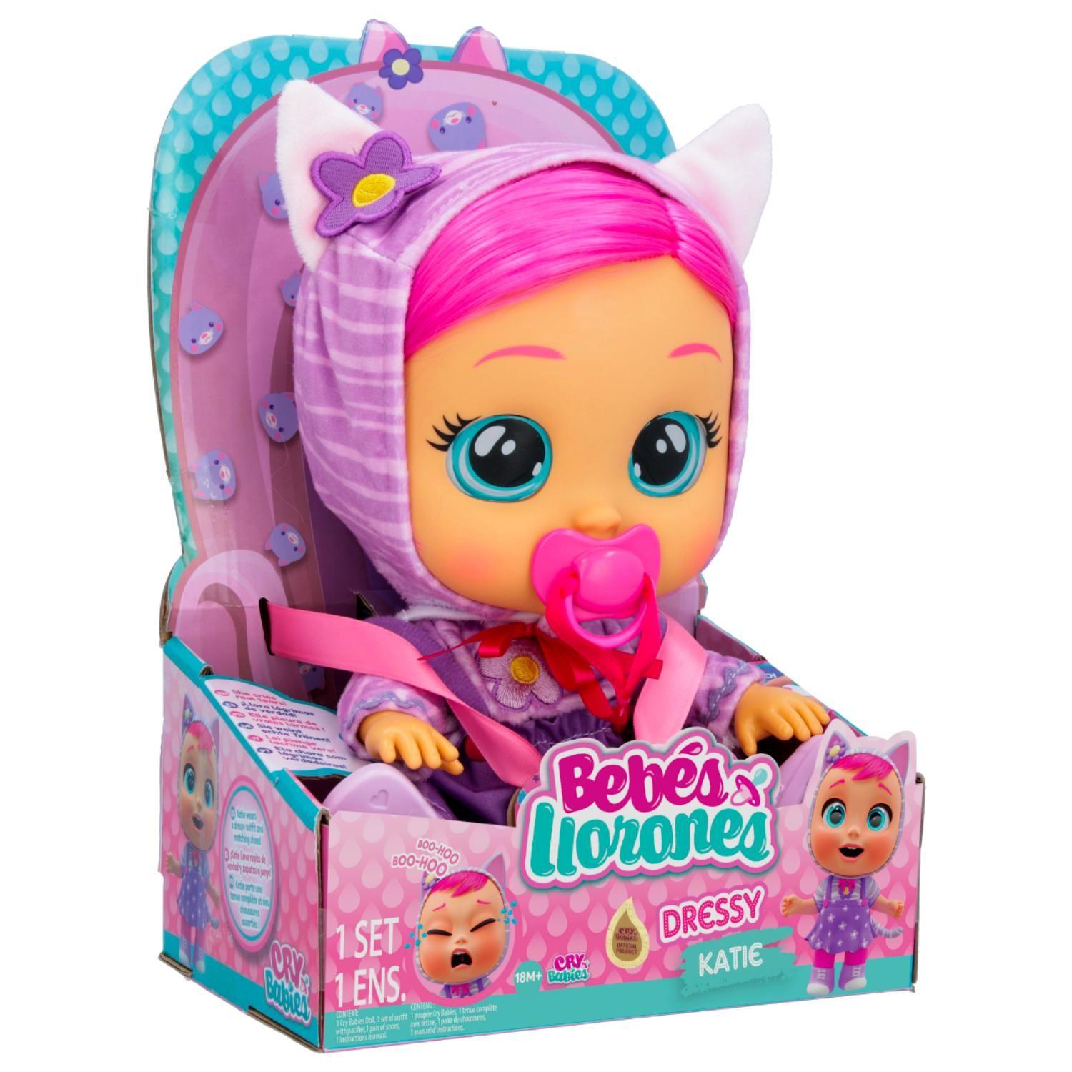 Muñeca Bebes Llorones Dressy Katie-0