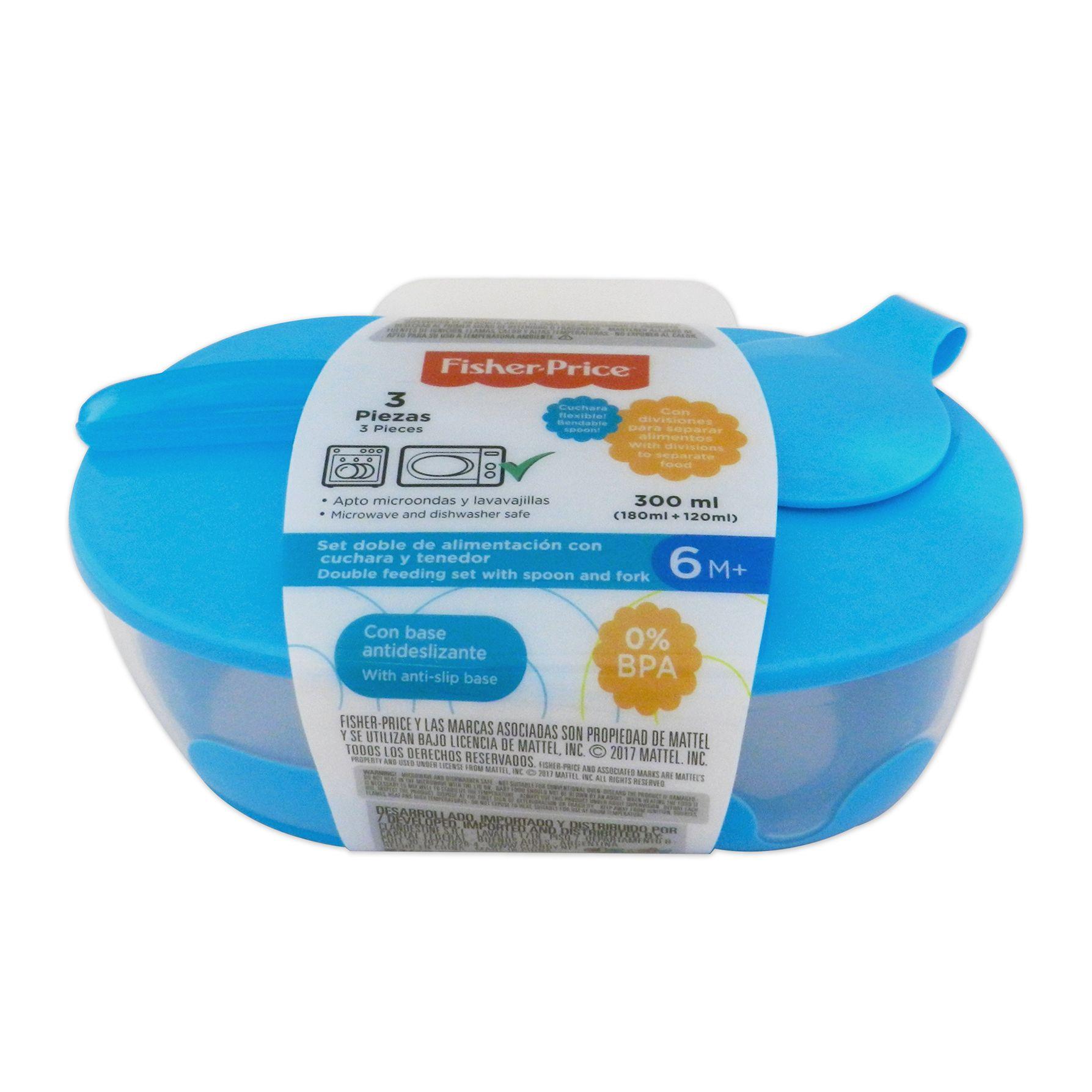 Set Doble de Alimentación Fisher Price Azul-1