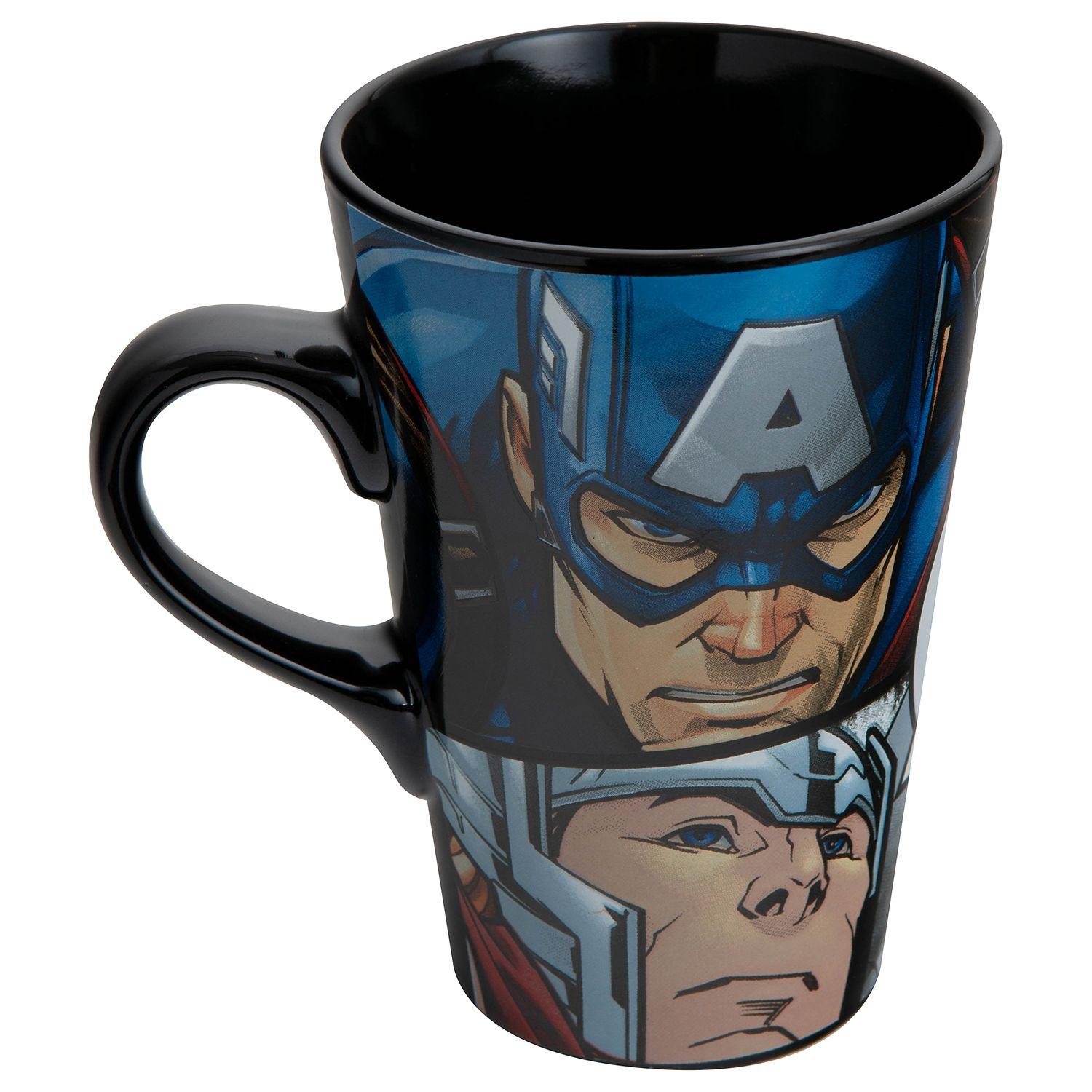Tazon Ceramica Largo Marvel 4 Diseños-2