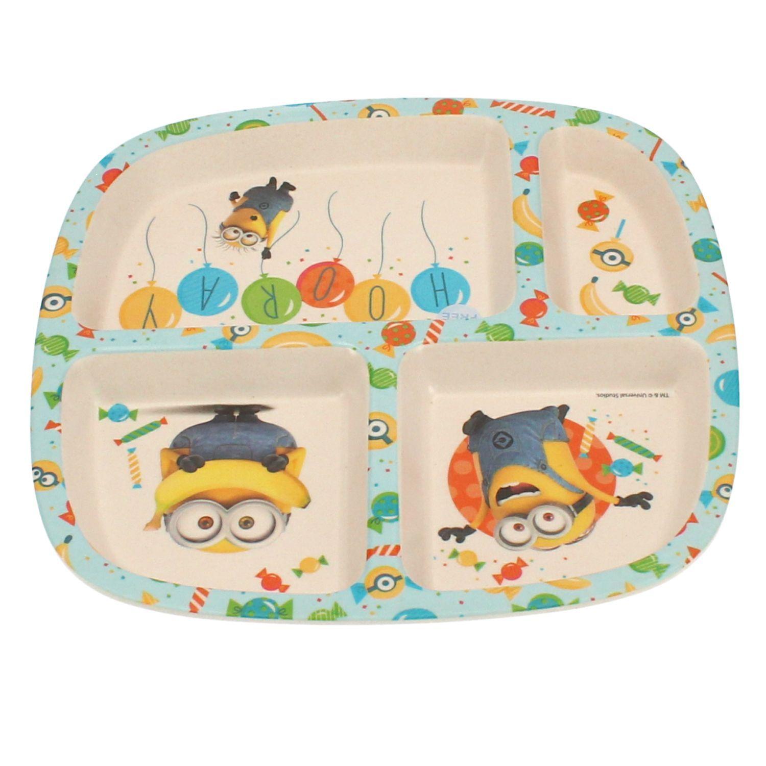 Plato C/Divisiones Minions Material Ecologico-3