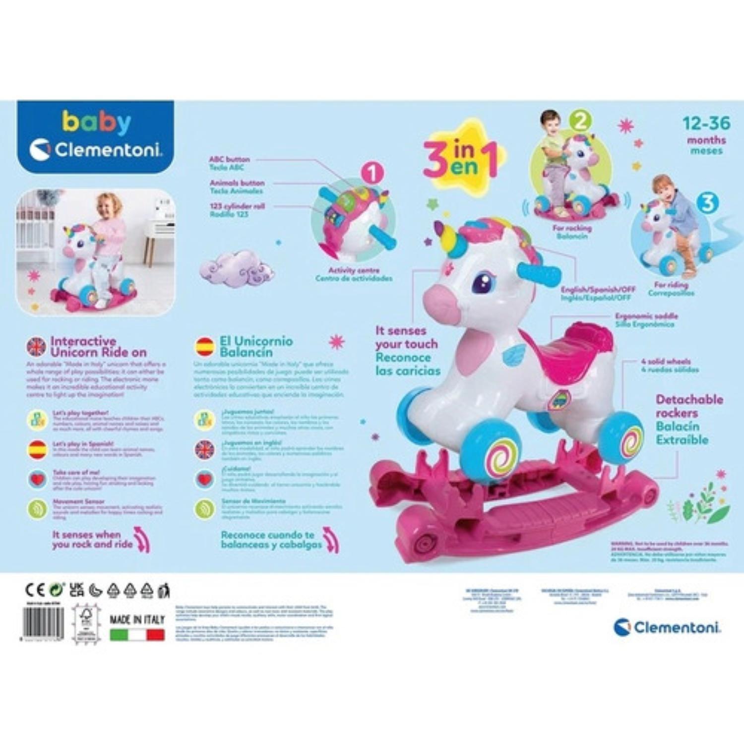 Balancín Para Niños Clementoni Unicornio-4