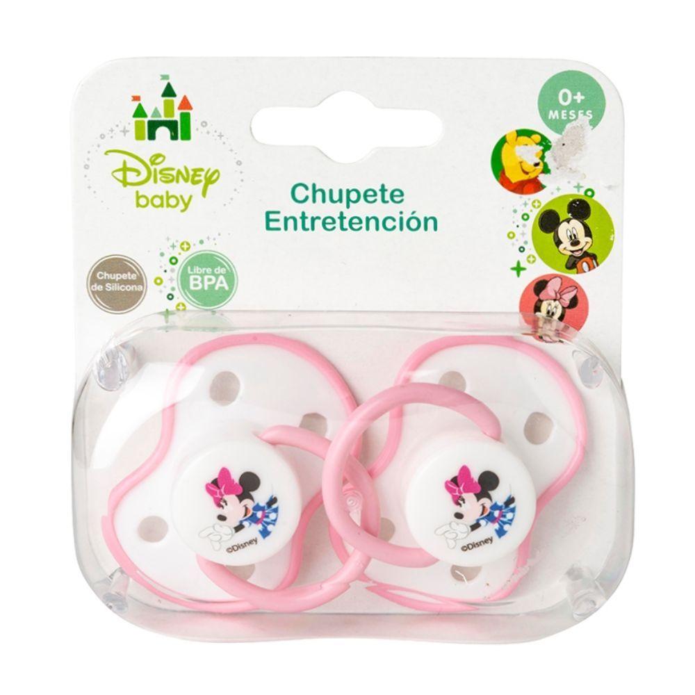 Pack de 2 Chupetes de Entretención Disney Baby Minnie -0
