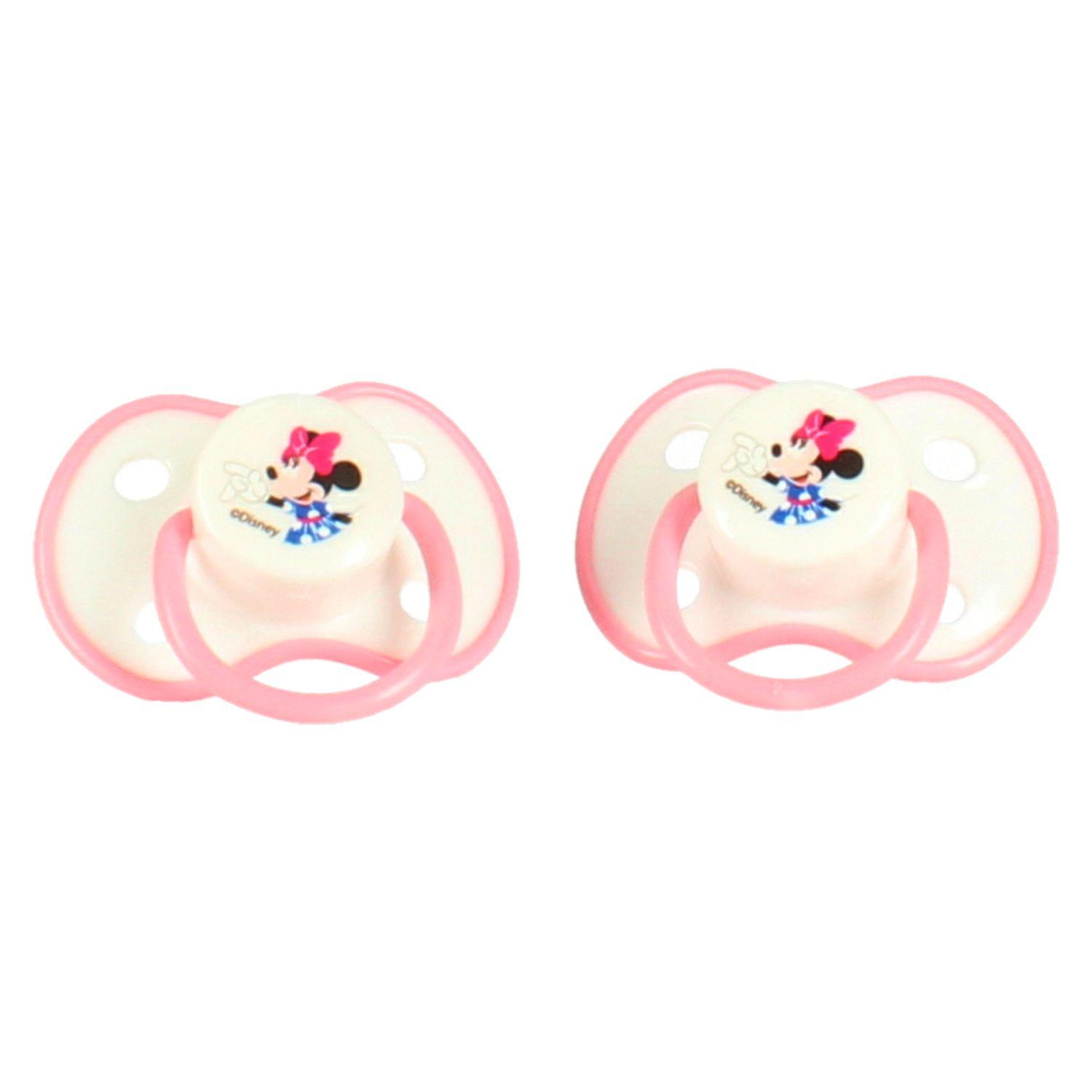 Pack de 2 Chupetes de Entretención Disney Baby Minnie -1