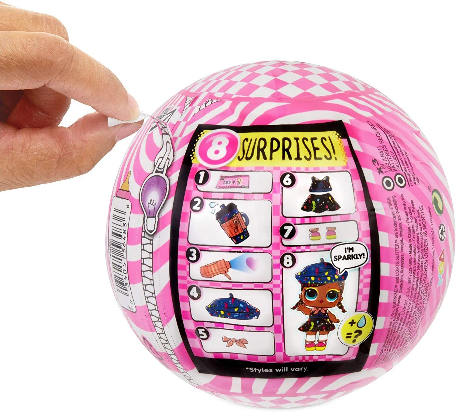 Pack Oferta L.O.L Muñeca Sorpresa Lights Glitter X 4-1