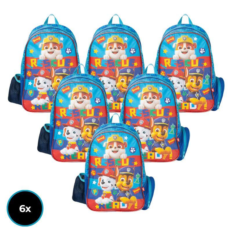 Superpack Mochila Infantil Paw Patrol  X 6-0