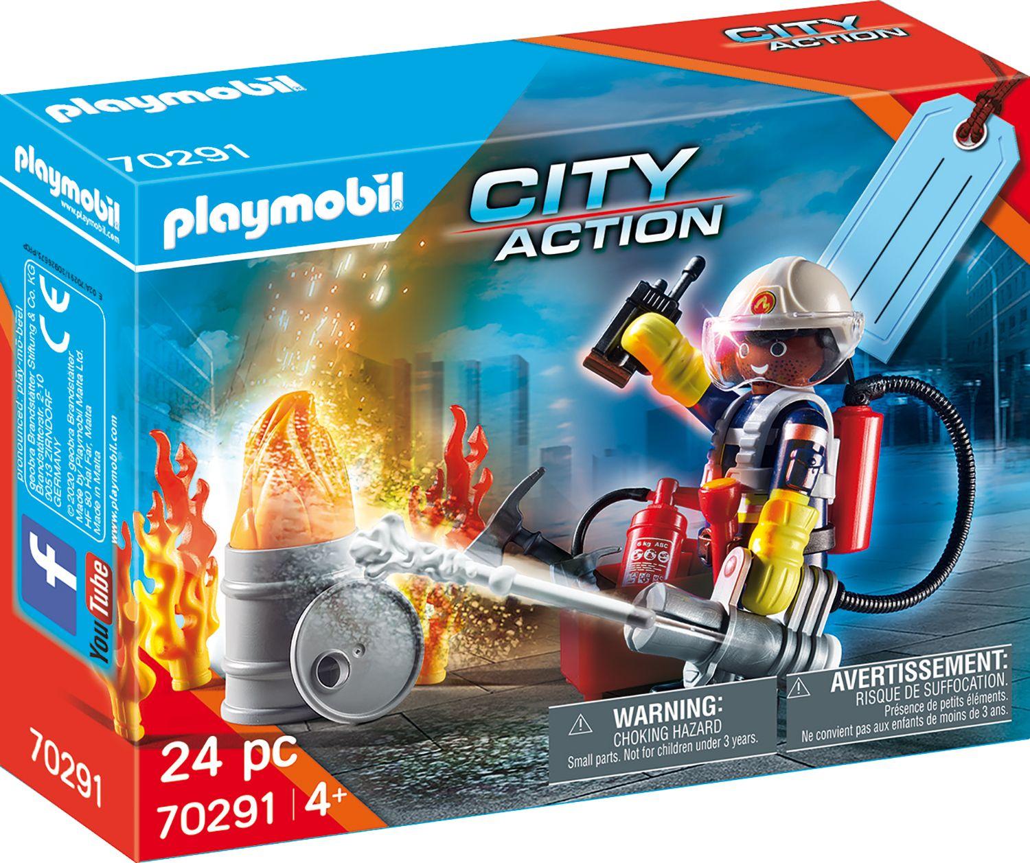 Playmobil Set de regalo de rescate de incendios 70291-0