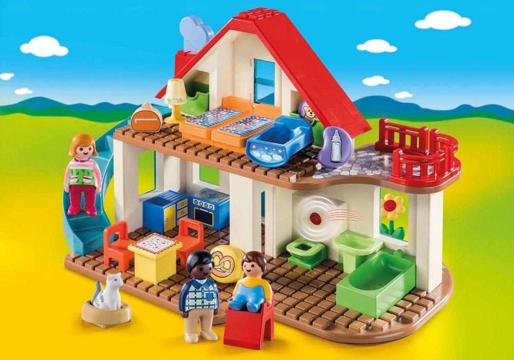Playmobil 123 Casa Con Timbre Real Y Sonido 70129-1