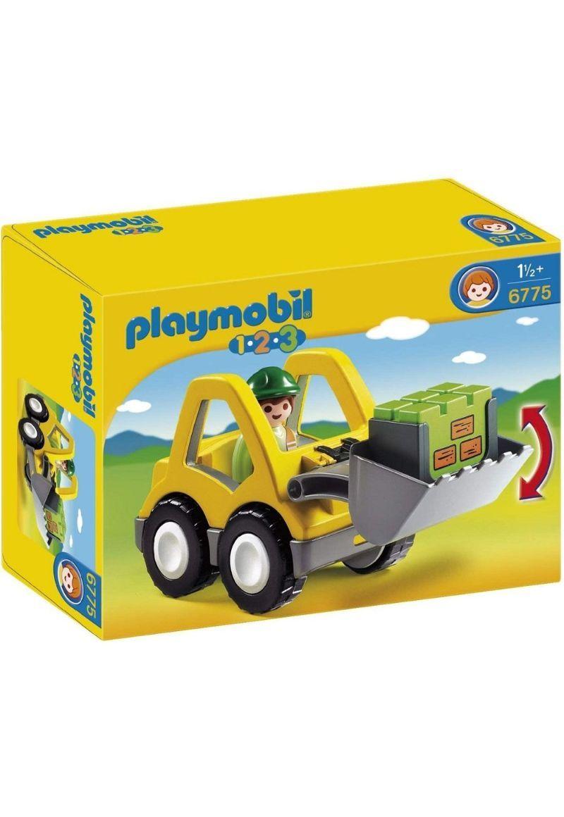 Playmobil 1.2.3 Excavadora De Rueda Colores 6775-2