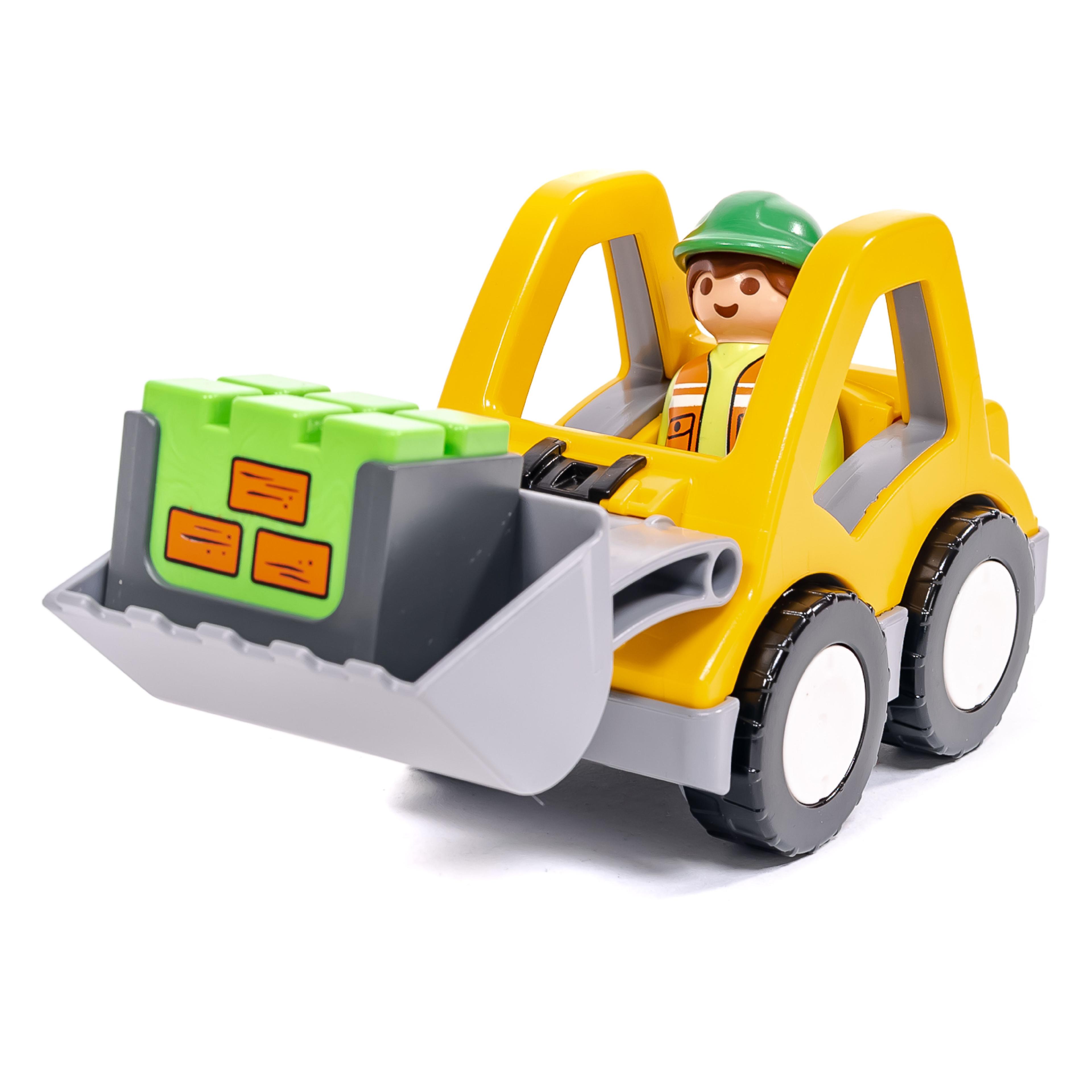 Playmobil 1.2.3 Excavadora De Rueda Colores 6775-3