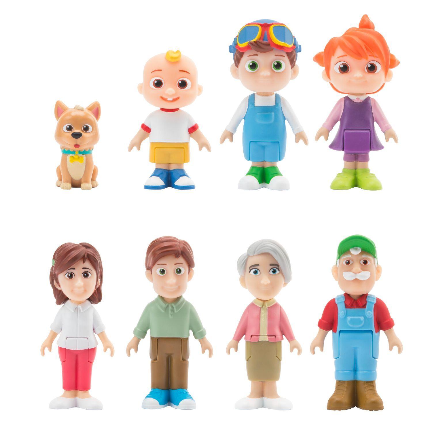 Pack de 8 Figuras Familia Cocomelon-1