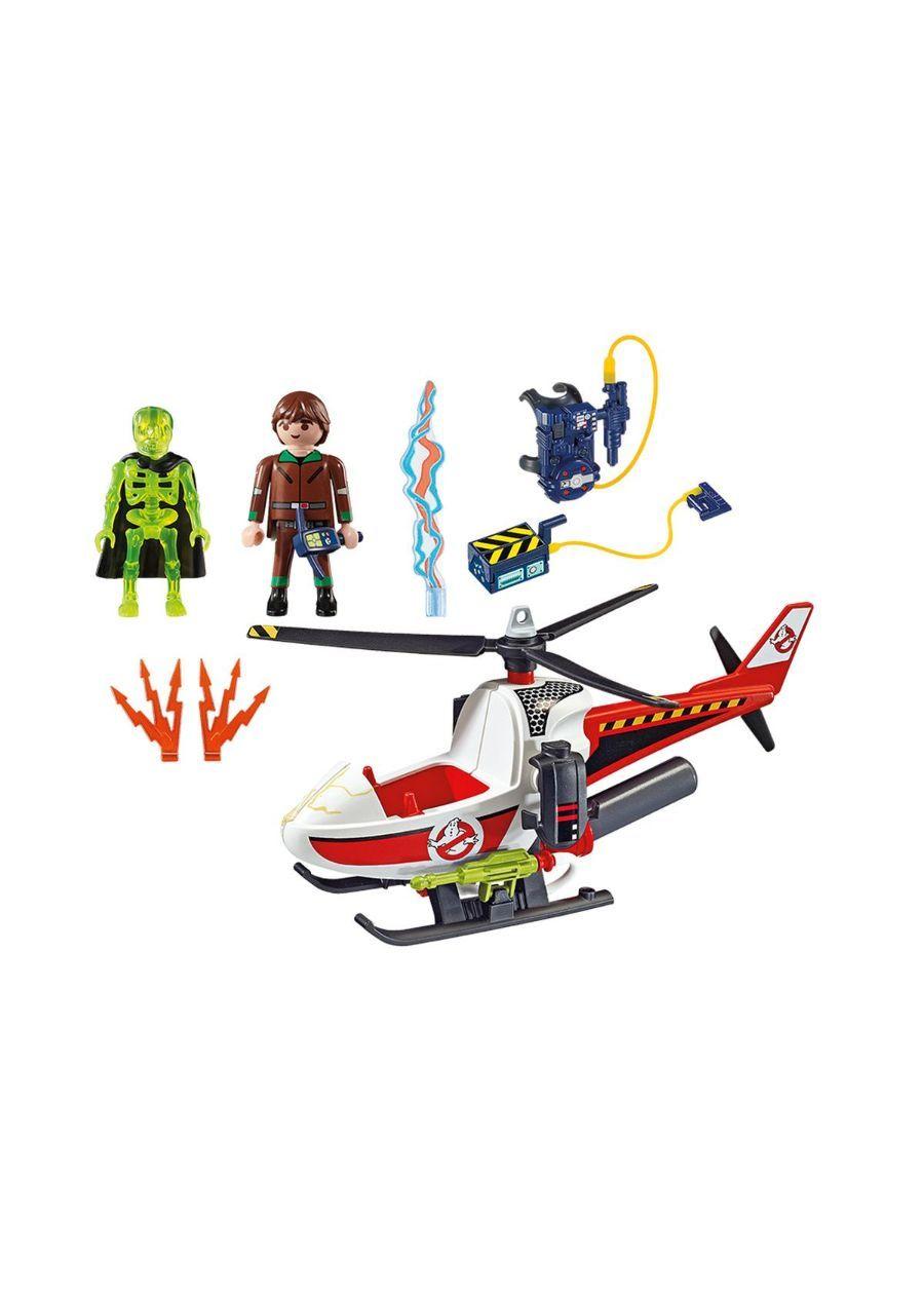 Playmobil Ghostbuster Venkman Con Helicoptero 9385-1